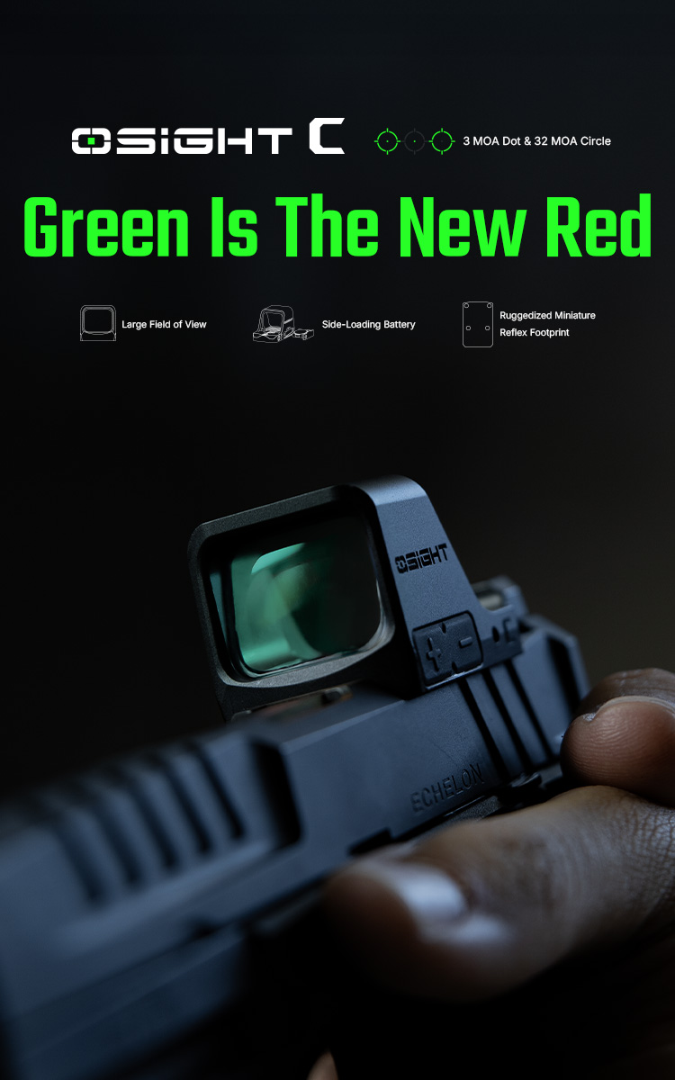 ひ*ぎ様 【新品未使用】OSIGHT C マイクロリフレックスサイト Osight C Red Dot Sight Side Loading Multi Reticle Reflex Optic