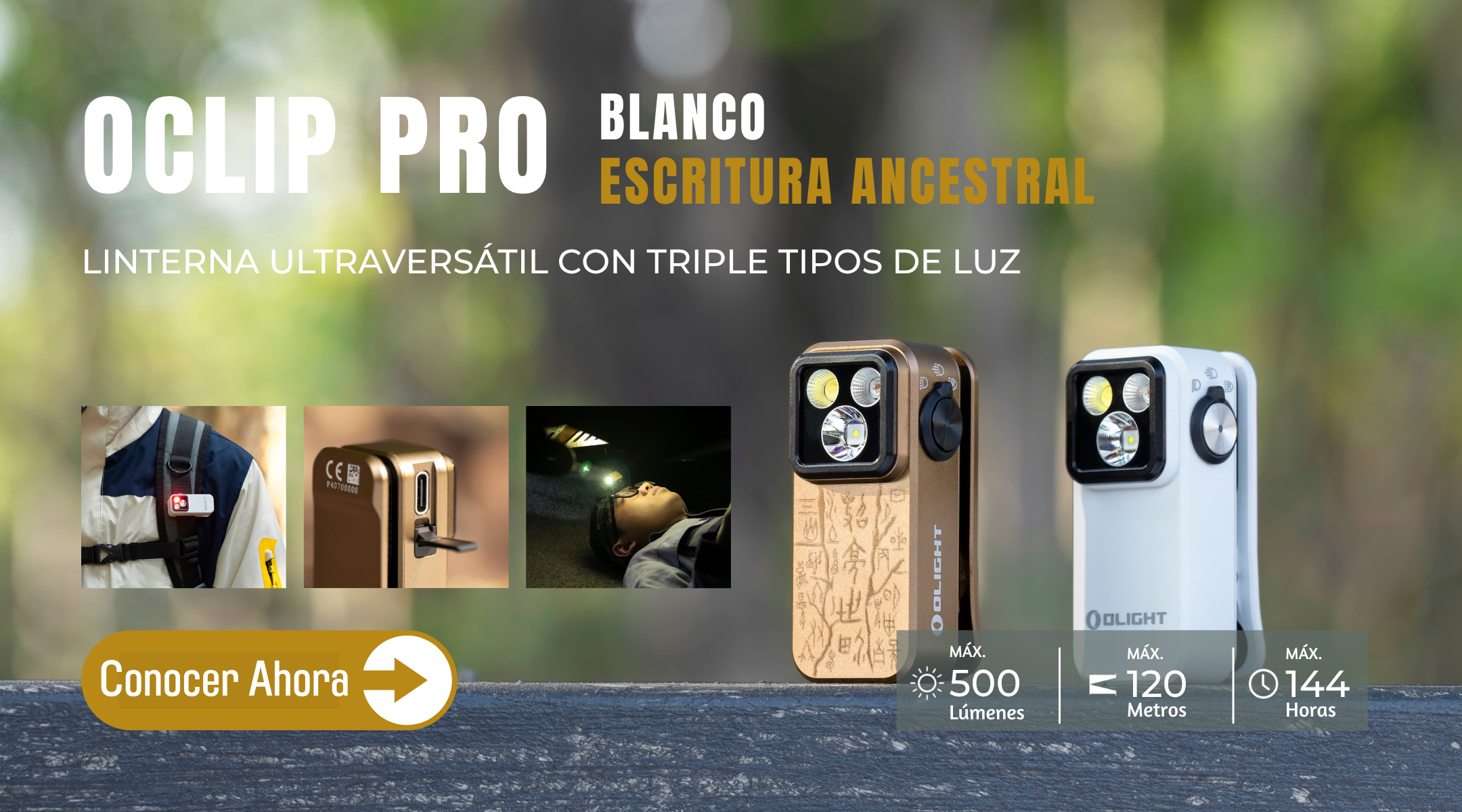 Oclip Pro Blanco/ Escritura Ancestral: Elegancia y funcionalidad