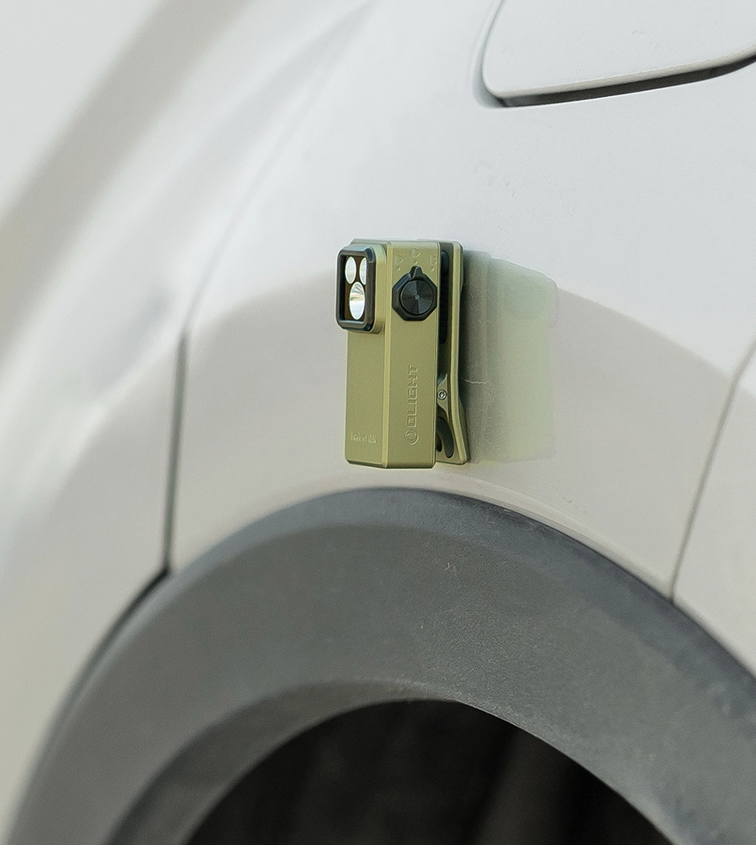 Olight Oclip Ultra featuring UV, Flood, and Spot modes for professional use