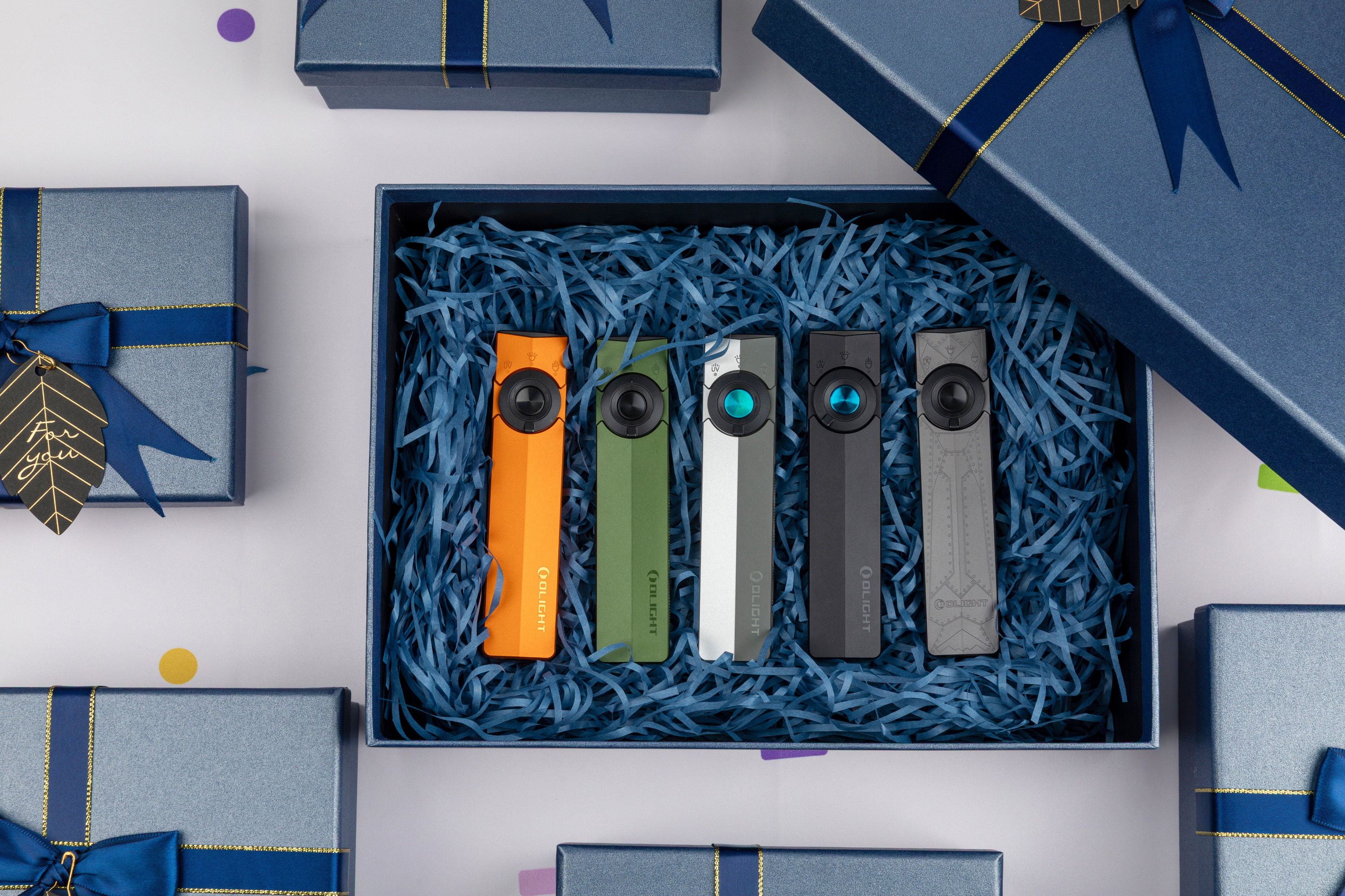 Olight ArkPro flat EDC flashlight with UV and laser features