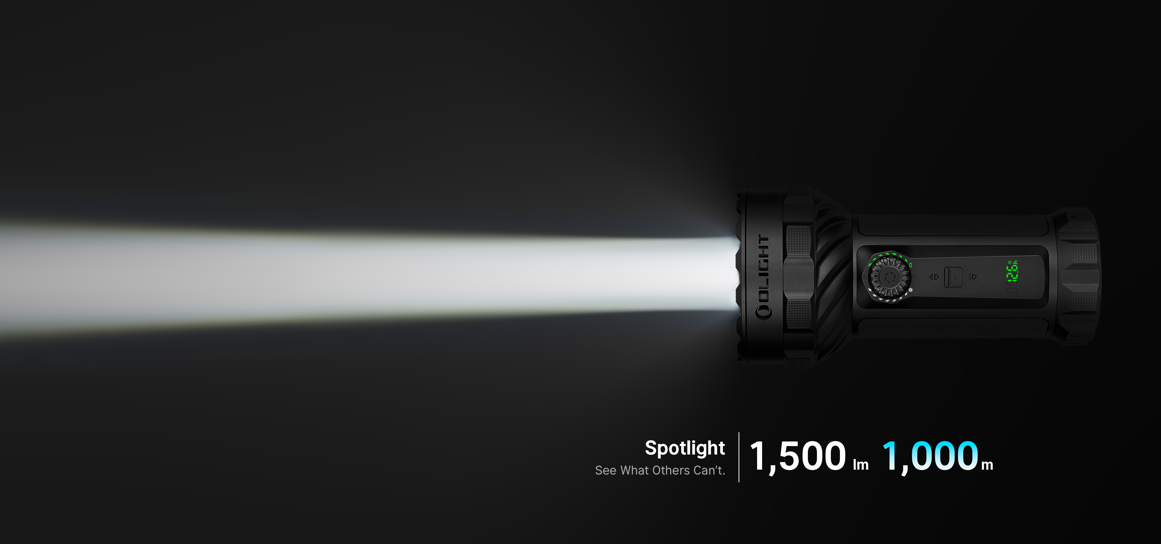 1,000メートルのスポット照射
