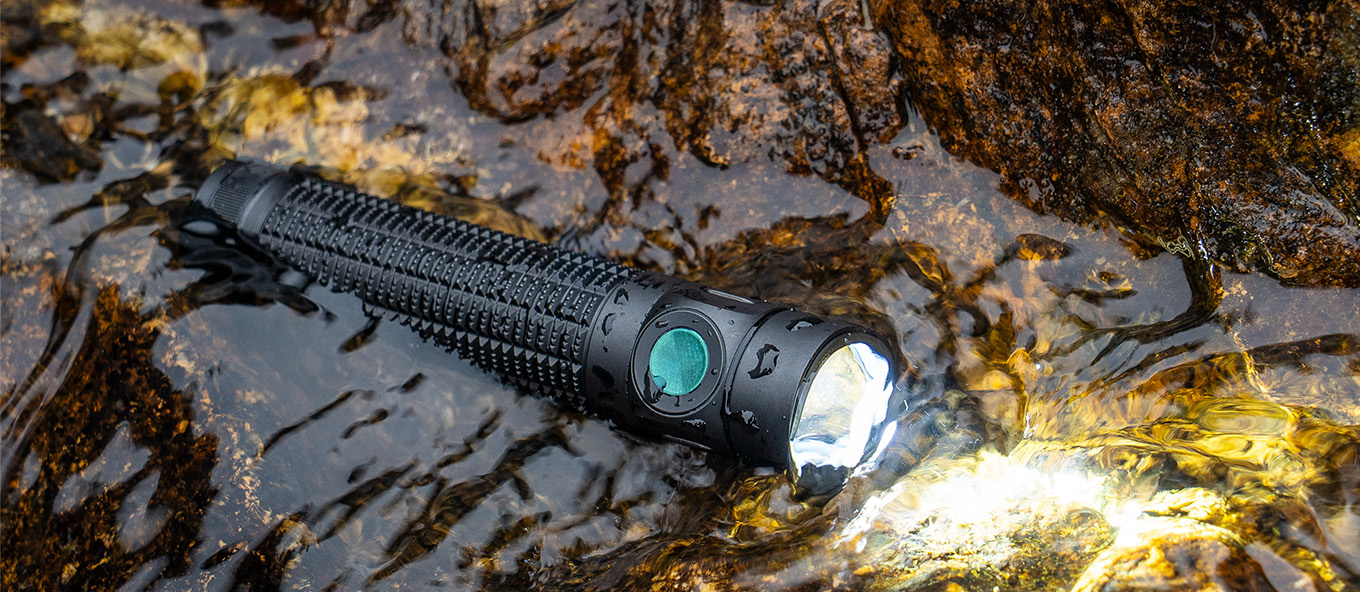 Waterproof tactical LED torch Olight Baton 4 Pro with IPX8 rating