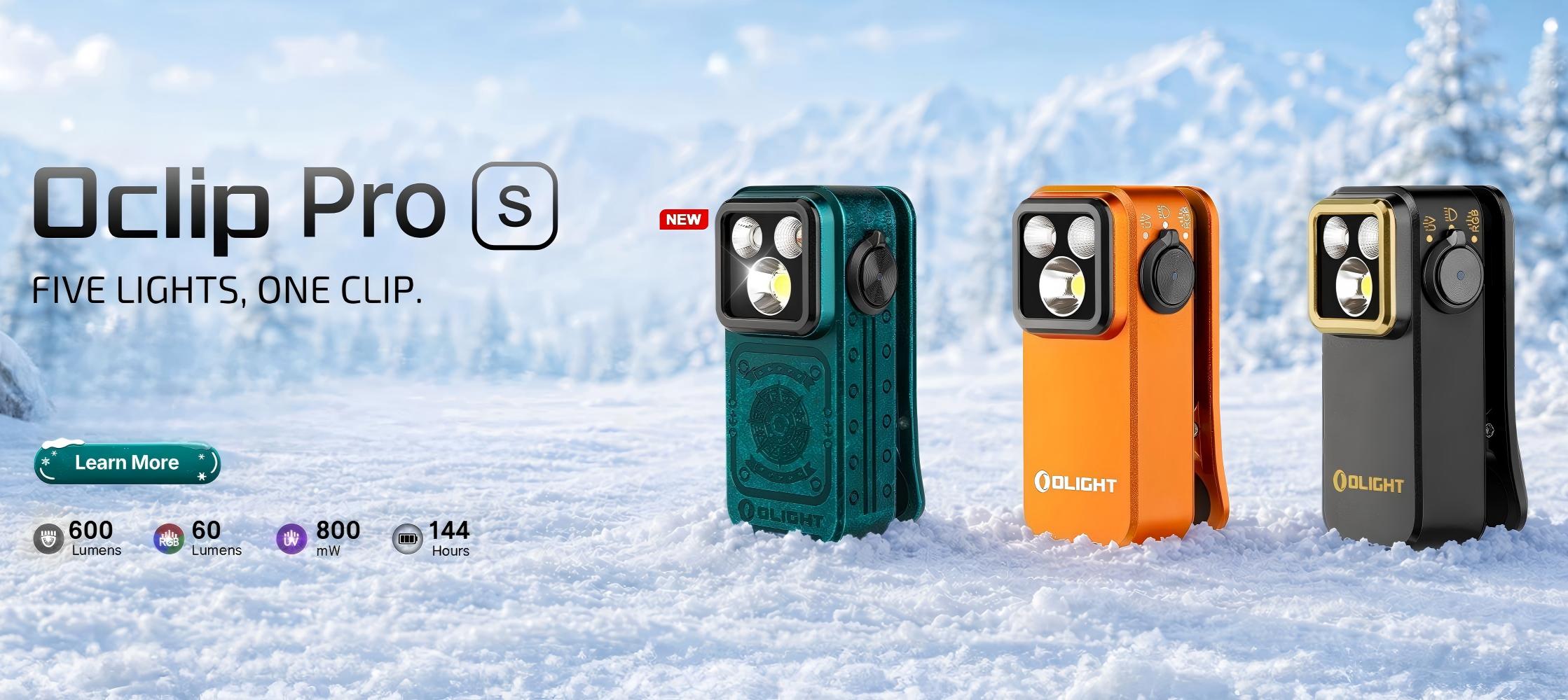Olight Oclip Pro S Clip On Torch