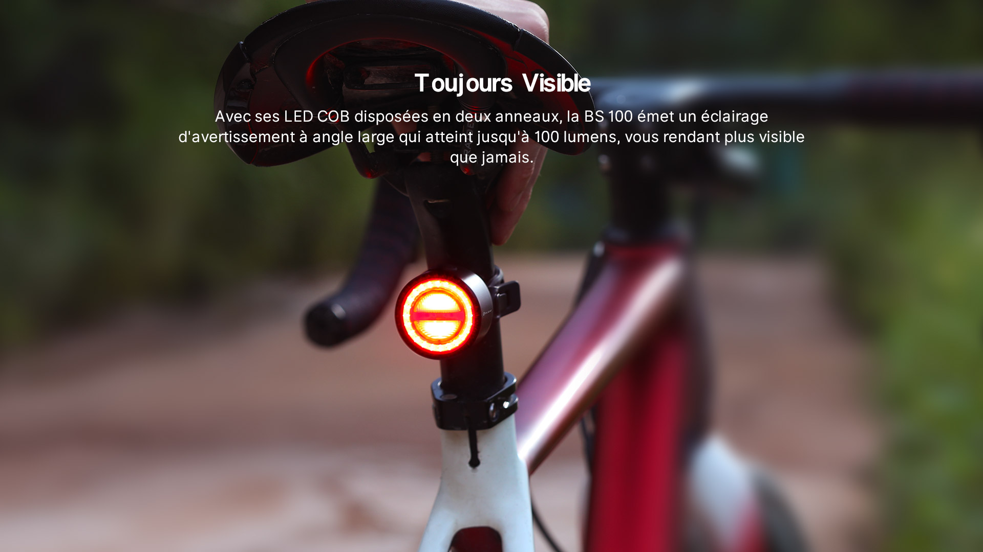 Olight BS 100 Feu arrière vélo intelligent