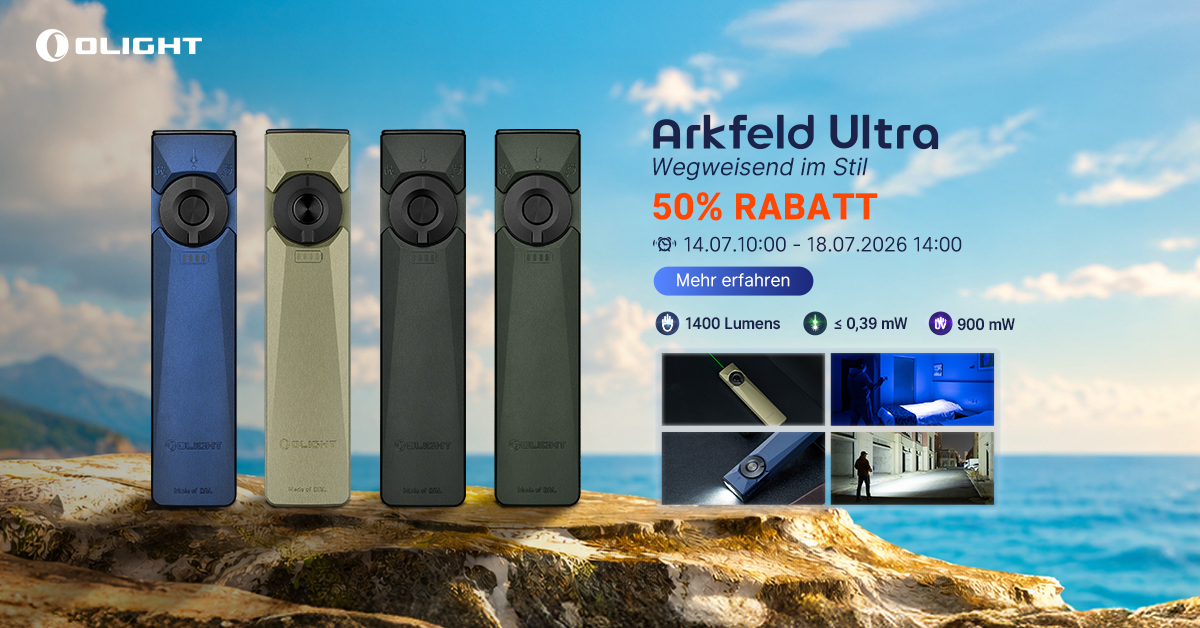 Olight Arkfeld Ultra LED Taschenlampe mit Laser