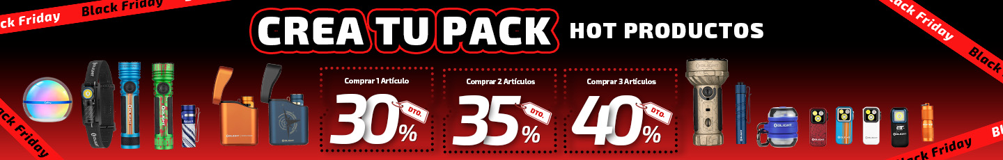 Crea tu propio pack de linternas Olight con descuento