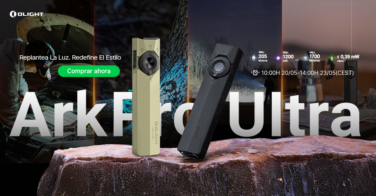 Linterna Olight Arkfeld Ultra con luz UV y l&aacute;ser verde