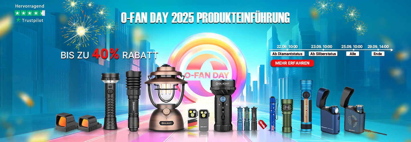 Olight O-FAN DAY 2025 Produkteinführung mit Rabatten