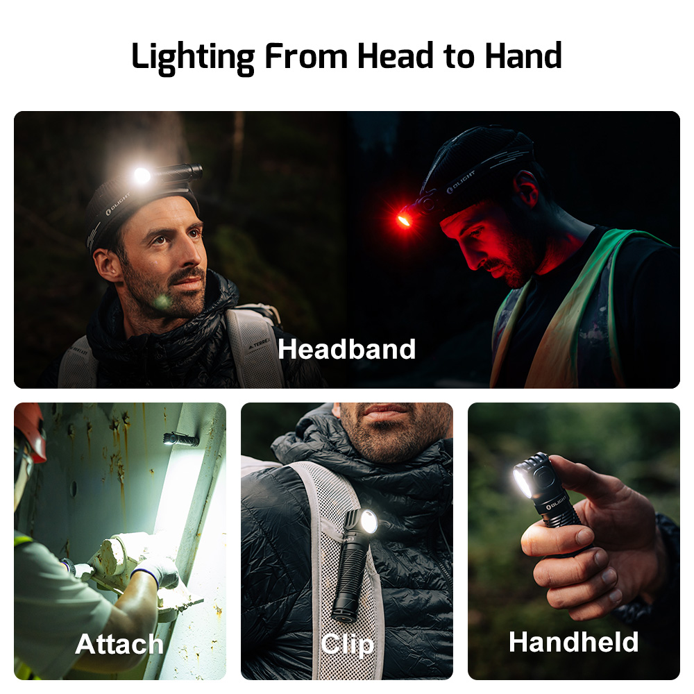 Olight multi-use flashlight applications