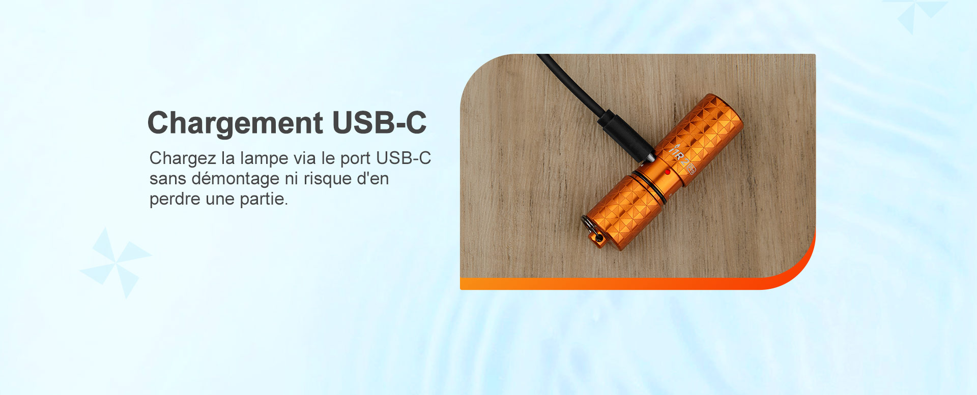 Mini lampe torche porte-cl&eacute;s Olight i1R 2 en chargement