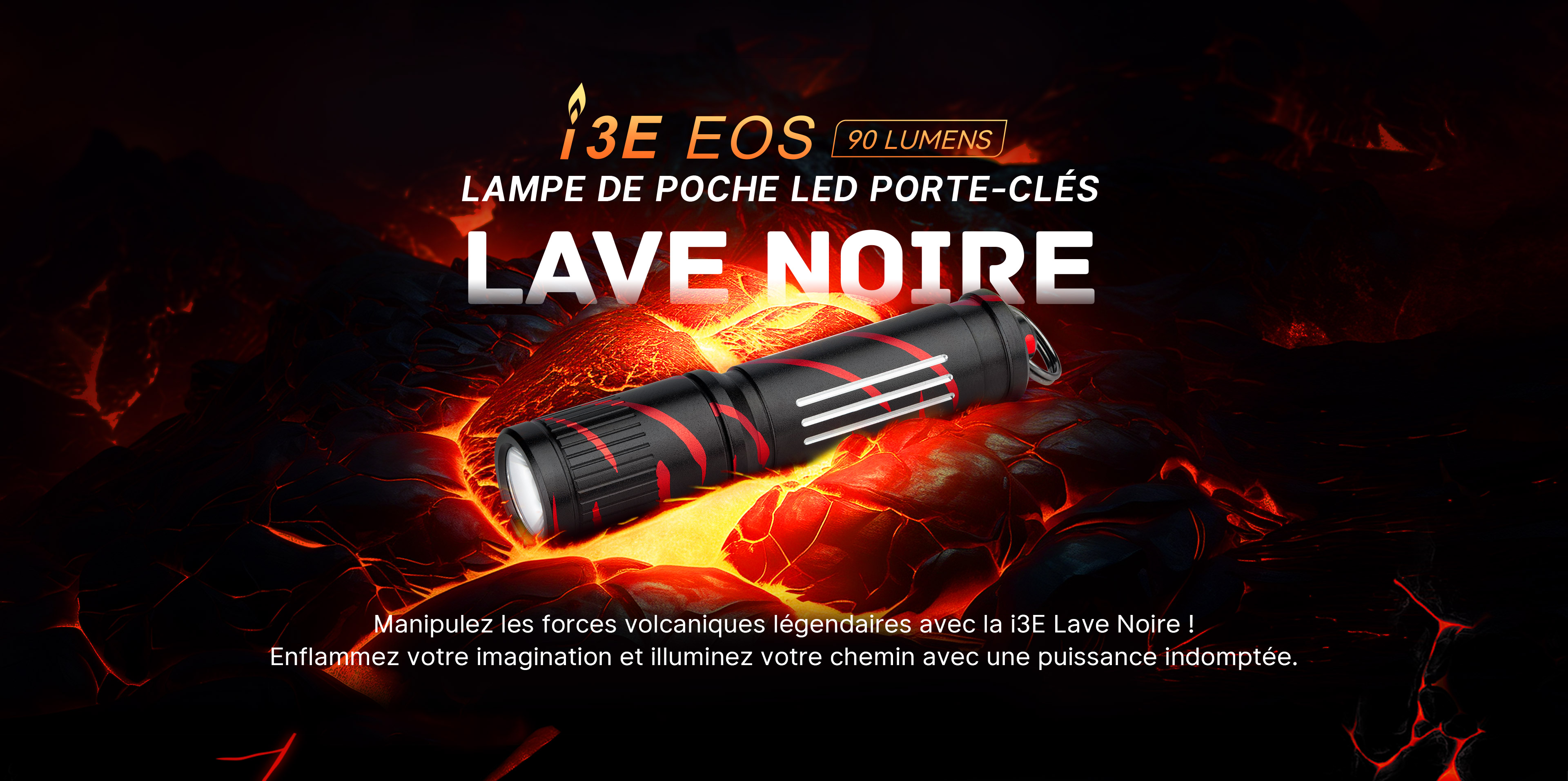 Mini lampe de poche LED porte-cl&eacute;s Olight i3E EOS ultra compacte