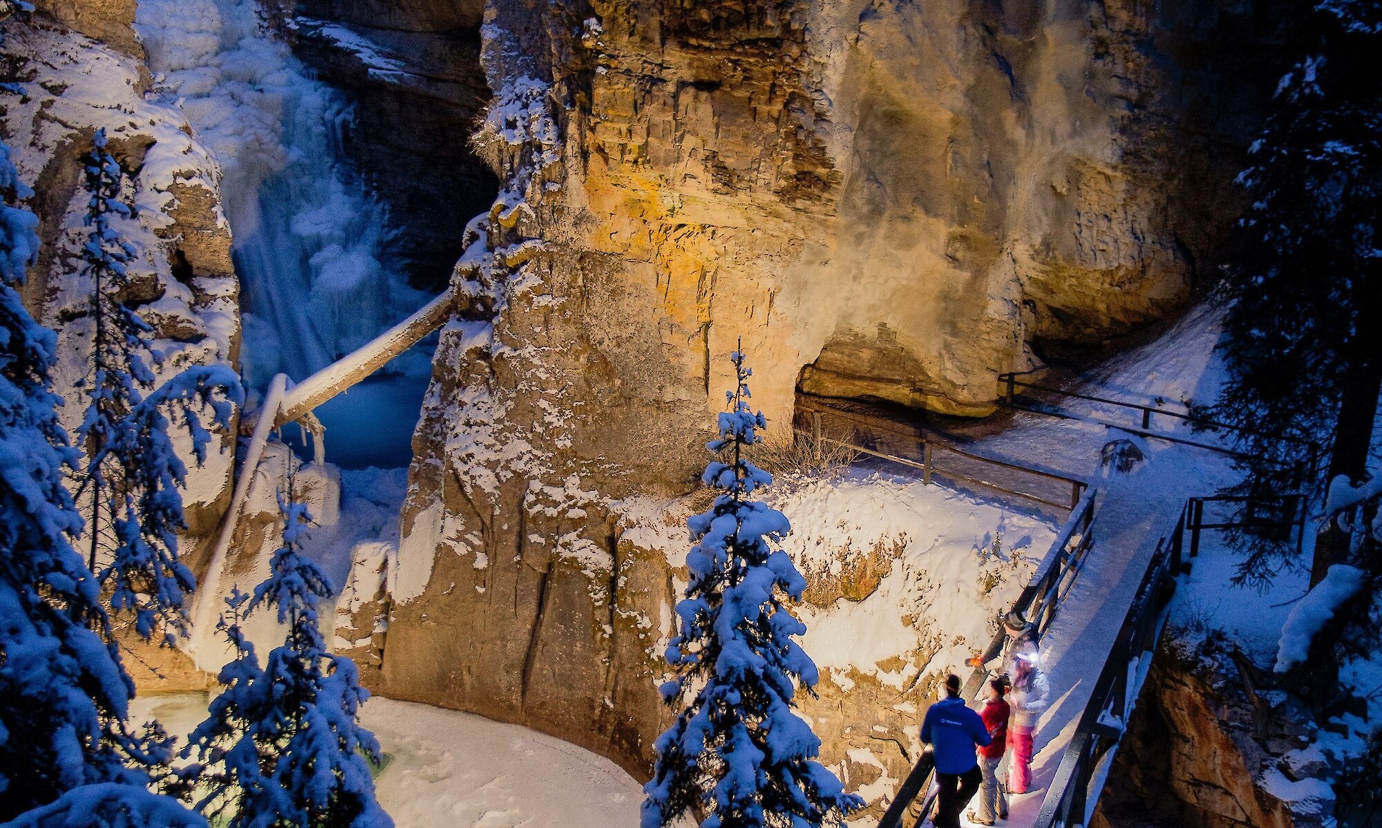 Johnston Canyon Night Hiking Banff