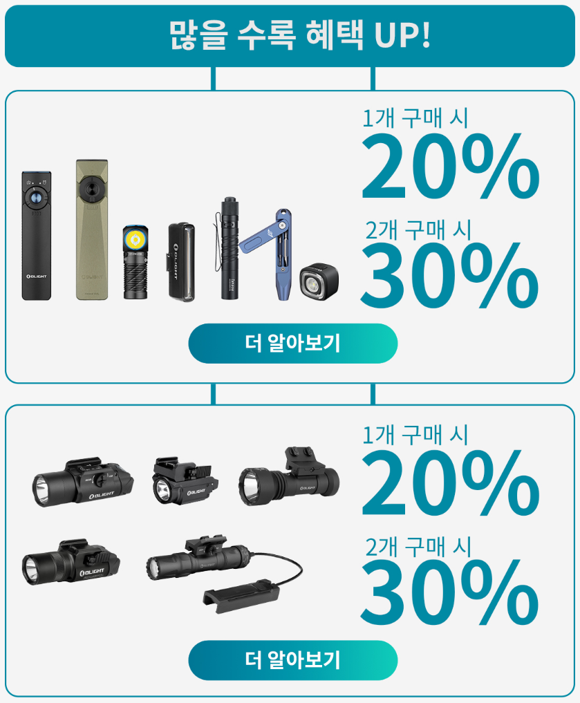 DIY 구매 수량별 할인 안내
