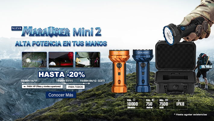 Anuncio de la nueva linterna Olight Marauder Mini 2