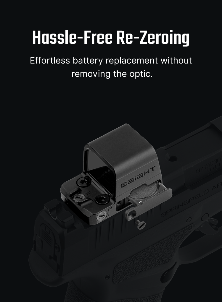 Osight SE Enclosed Red Dot Sight RMSc Footprint Replaceable