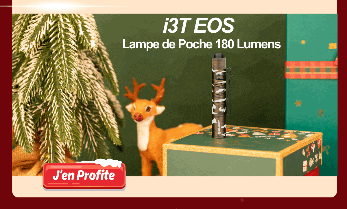 Lampe de poche Olight i3T EOS 180 Lumens, motif camouflage.