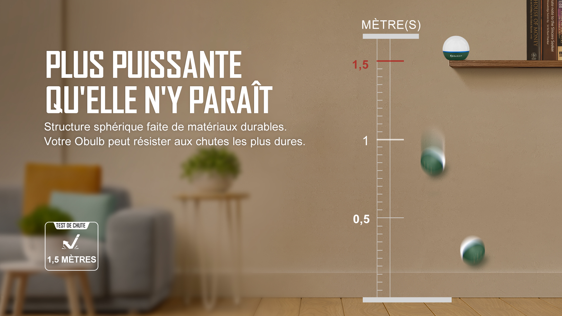 Lanterne sph&eacute;rique &eacute;tanche Olight Obulb