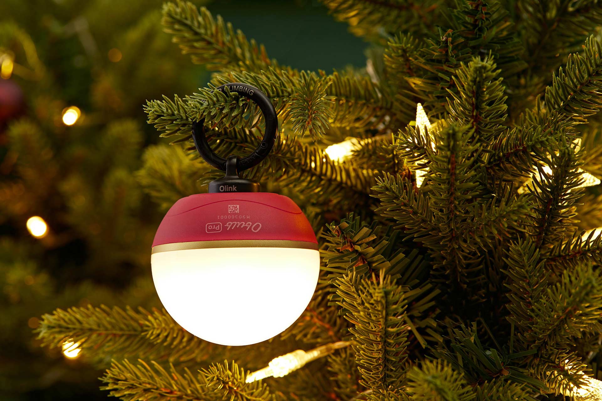 Lampe LED sph&eacute;rique Olight Obulb Pro rouge