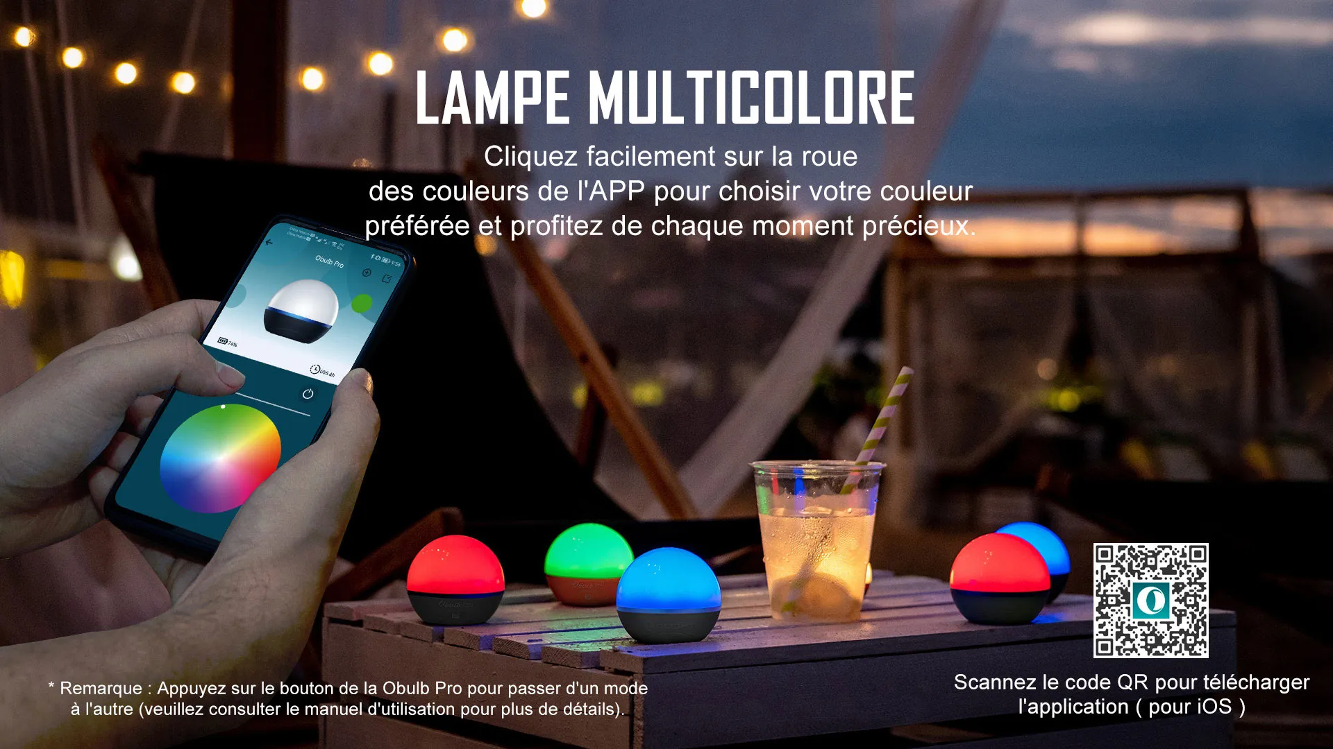 Olight Obulb Pro multicolore sphere light