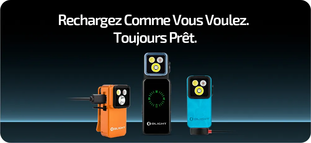 Mini lampes torches EDC rechargeables Olight Oclip 2 Pro avec accessoires