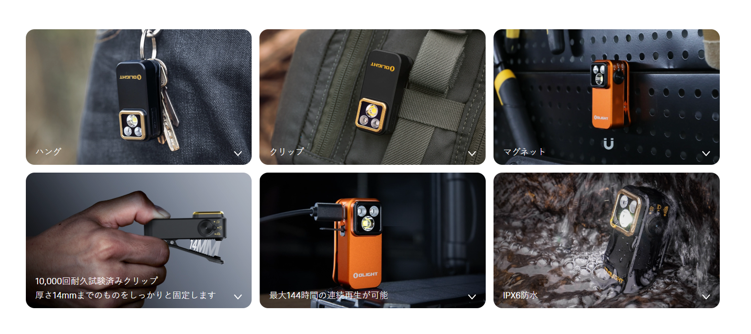 Oclip Pro S magnetic attachment and clip feature