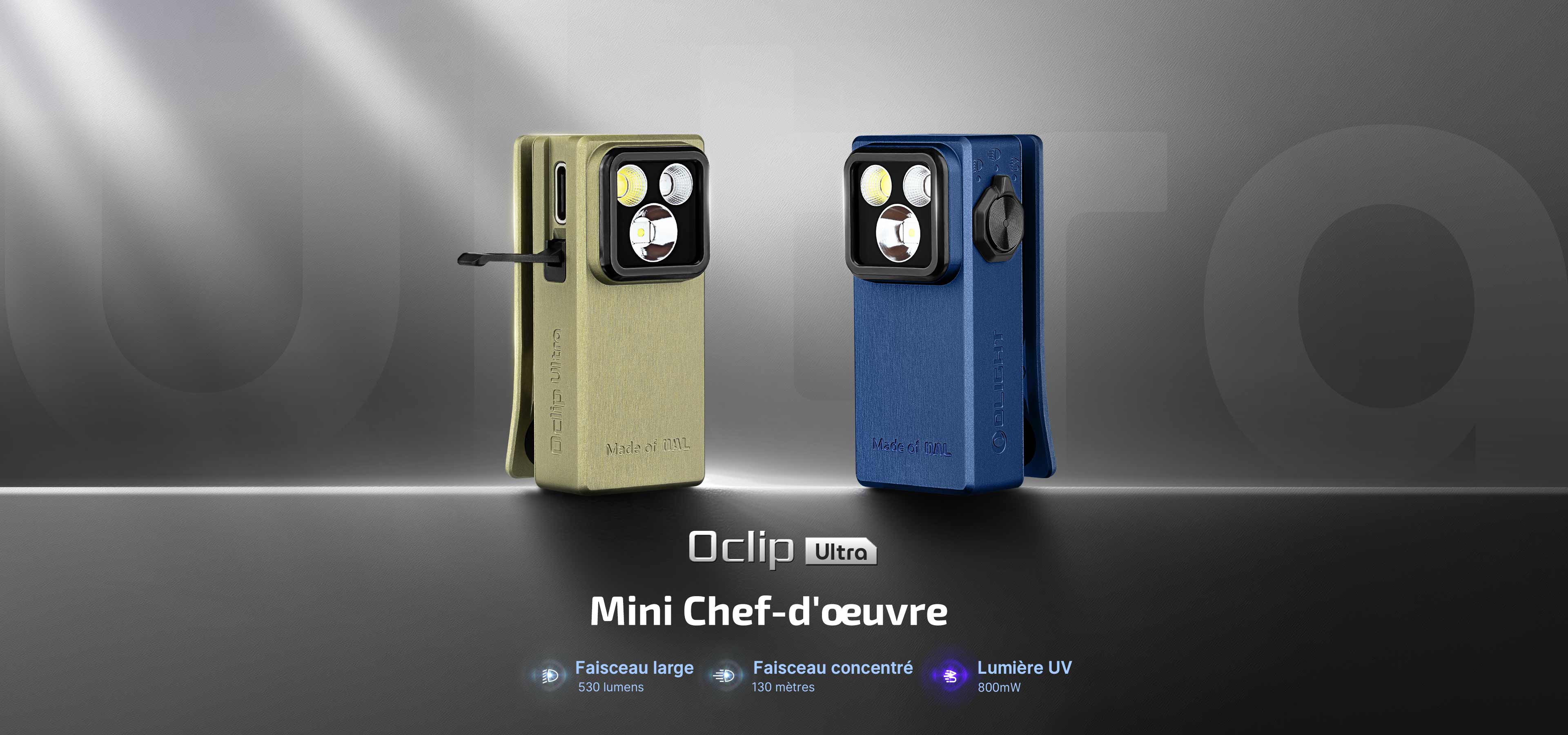 Mini lampe clip EDC Olight Oclip Ultra