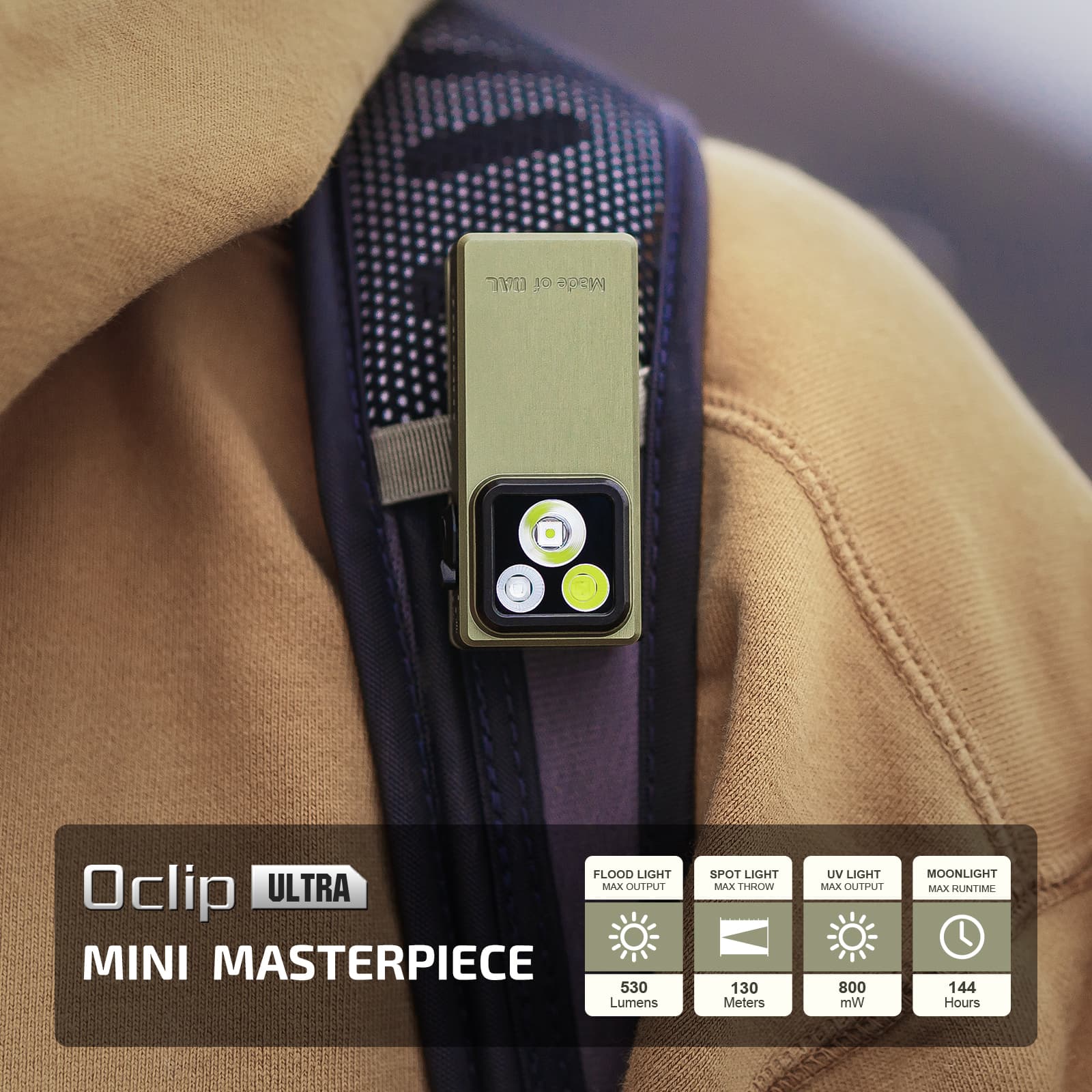 Olight Oclip Ultra Hands-free Use