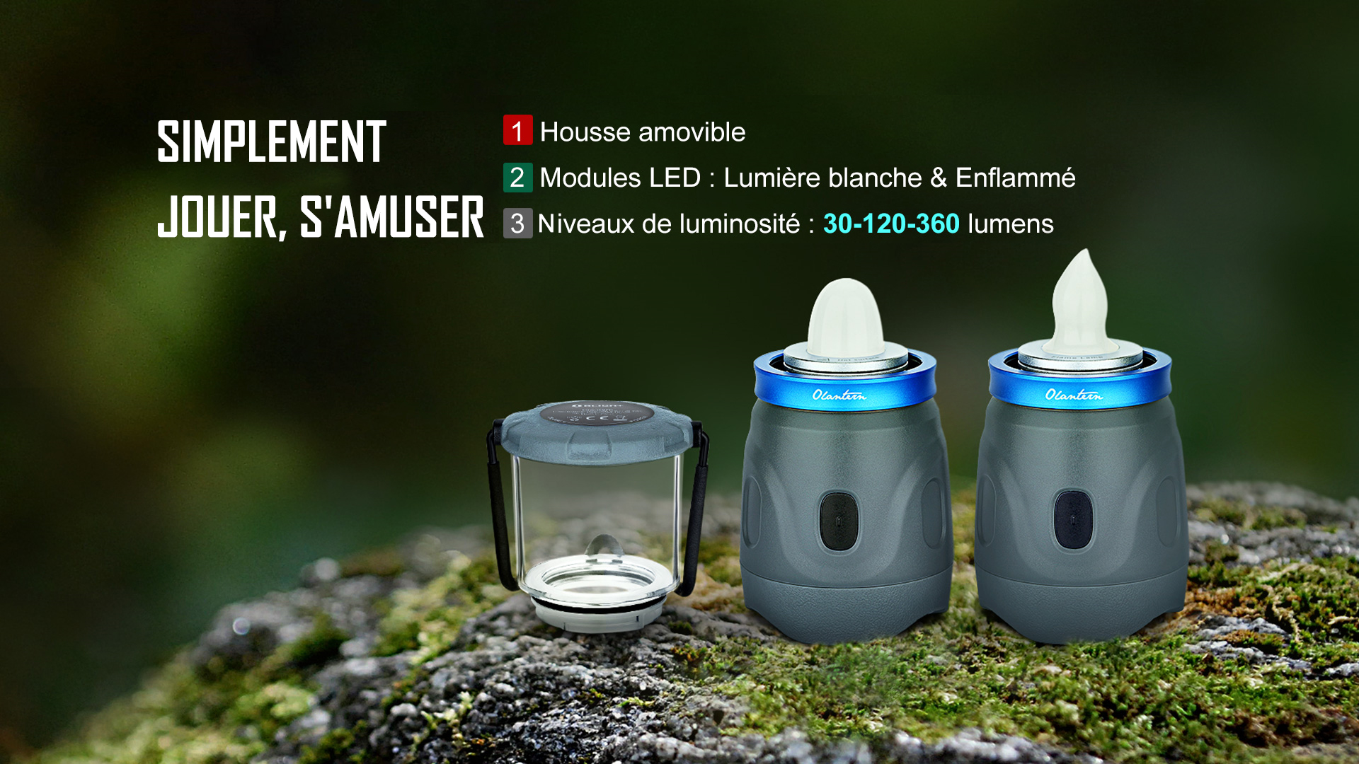 Lanterne de camping rechargeable Olight Olantern