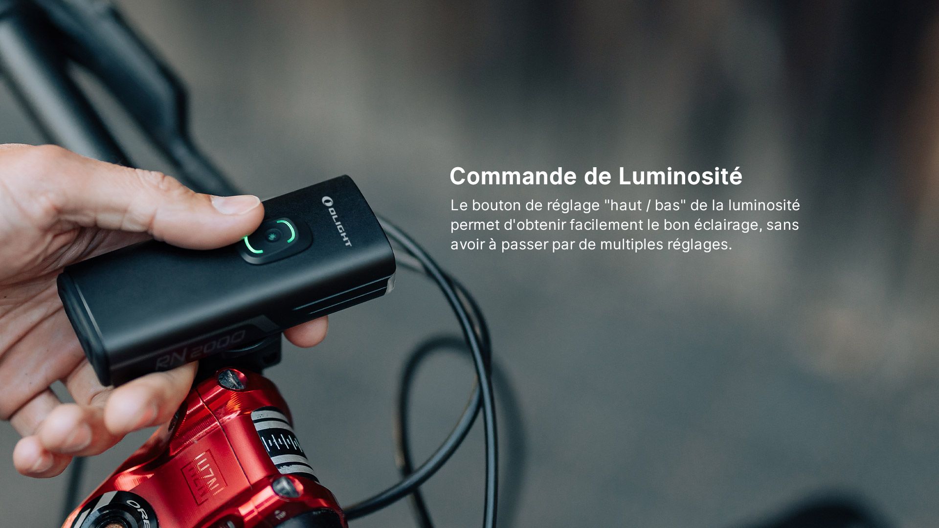 Lampe v&eacute;lo Olight RN 2000