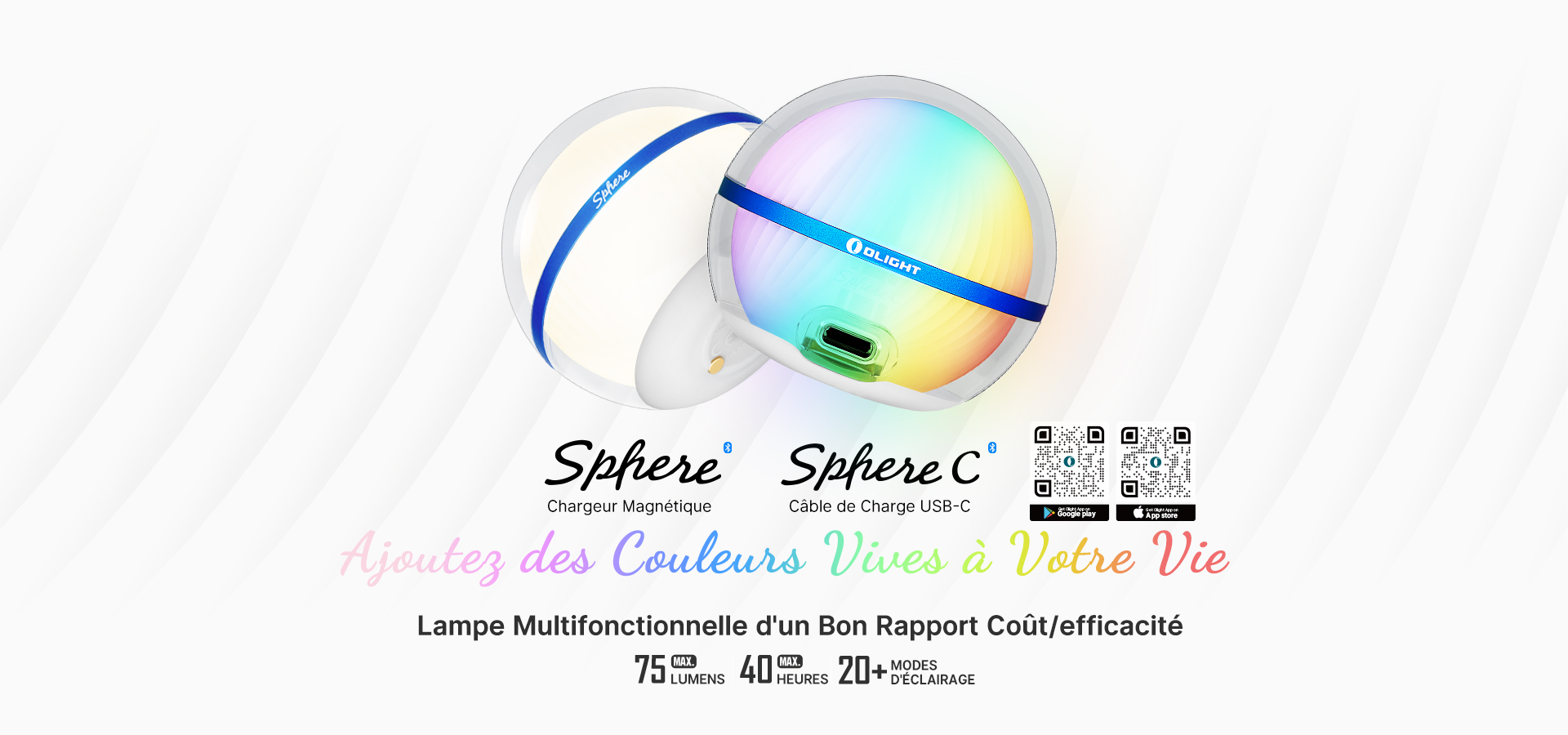 Olight Sphere Lampe boule d'ambiance LED