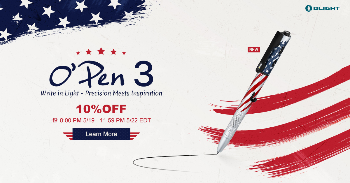 Olight O'Pen 3 patriotic edition LED pen