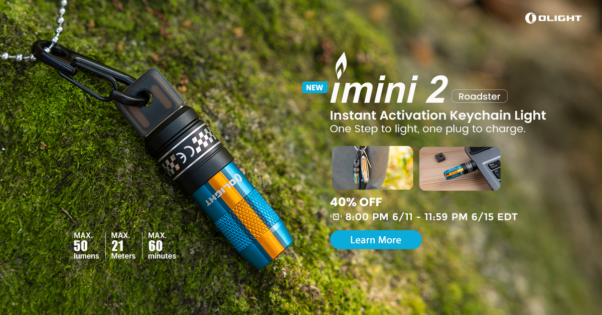 Olight imini 2 Roadster Instant Activation Keychain Light