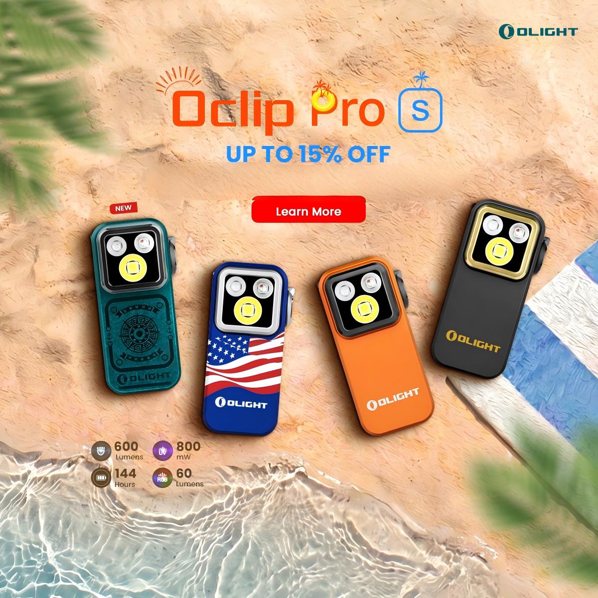 Olight Oclip Pro S Compact Utility Light