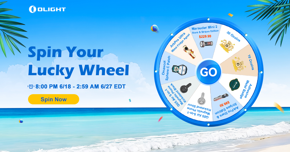 Olight Lucky Wheel Game