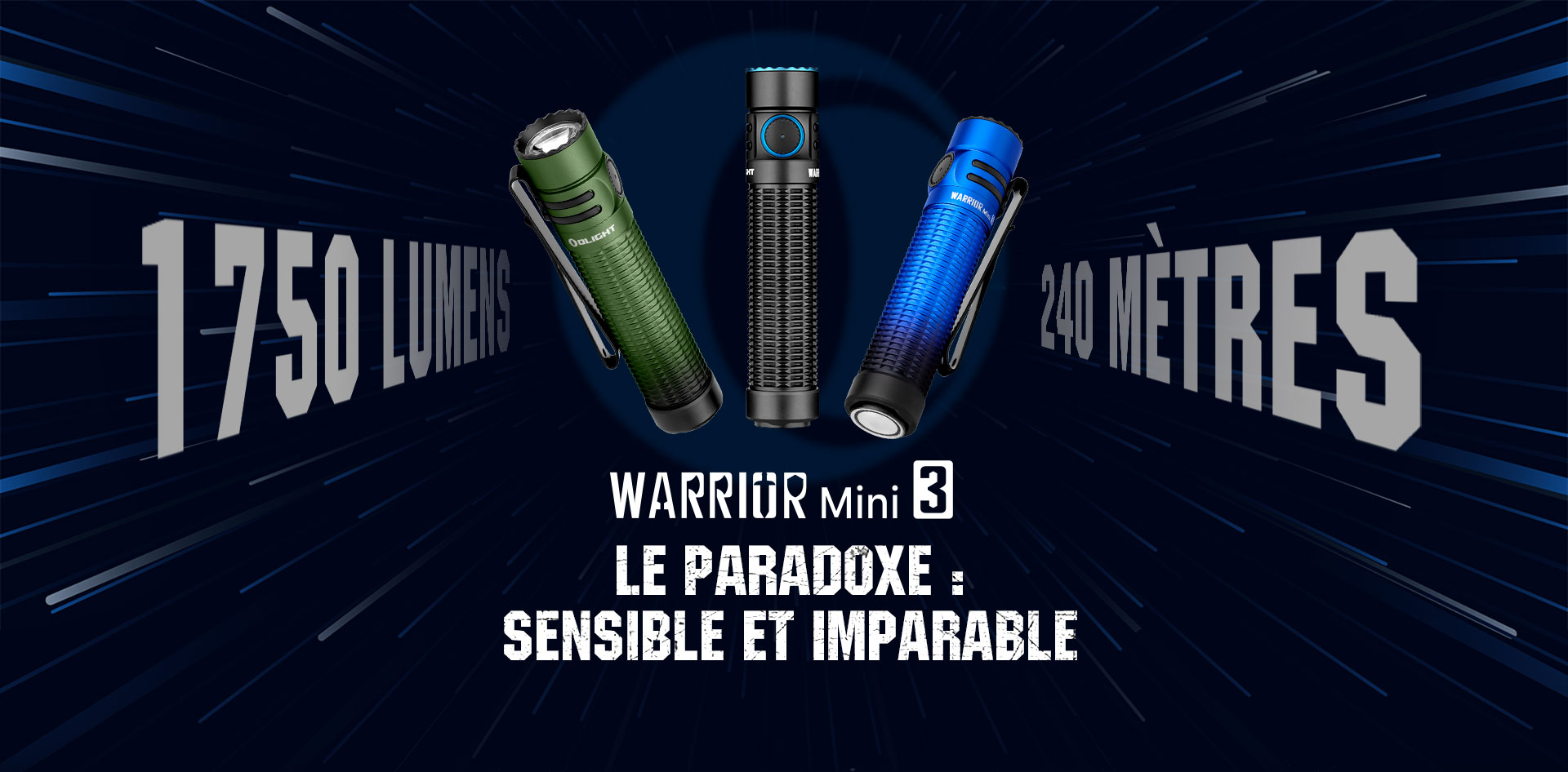 Warrior Mini 3 Tactical EDC Flashlight