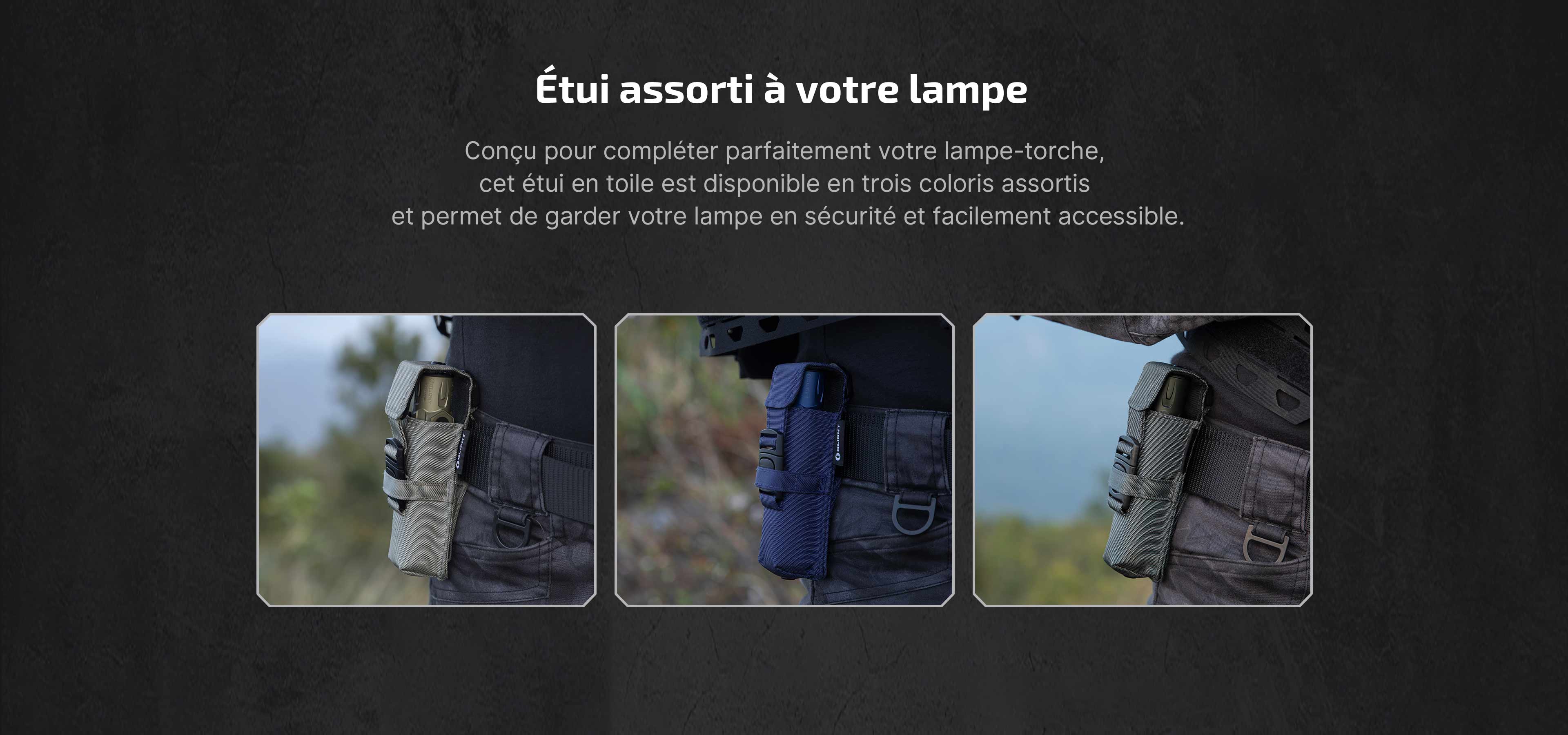 Olight Warrior Ultra avec &eacute;tui de transport tactique
