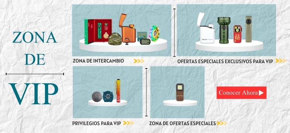 Zona VIP de Olight con ofertas especiales y privilegios exclusivos para miembros